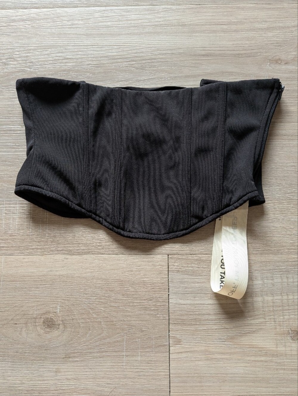 Mars The Label Black Structured Corset Top